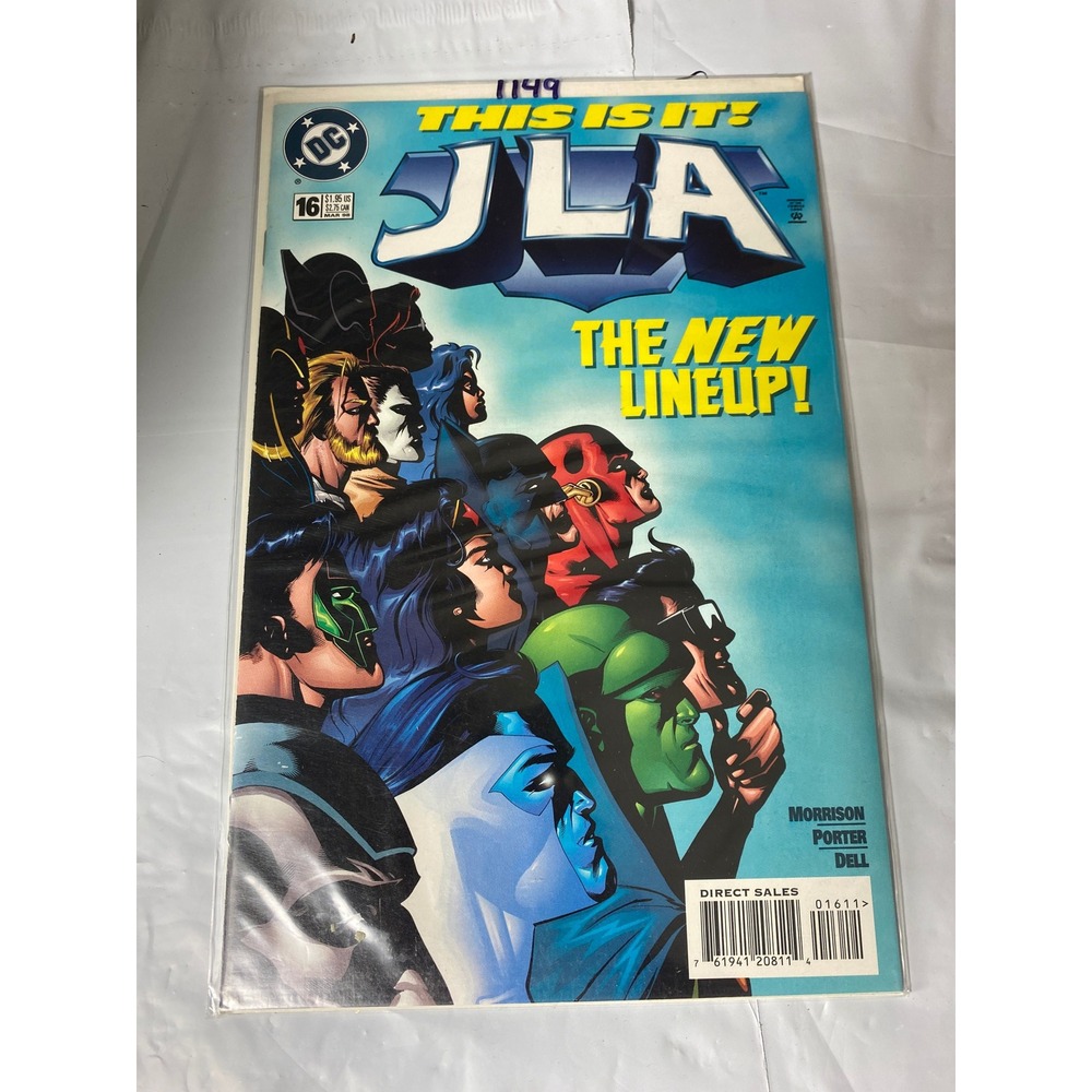 JLA‎ #16 DC Comics 1998 Grant Morrison Howard Porter The New Lineup Justice